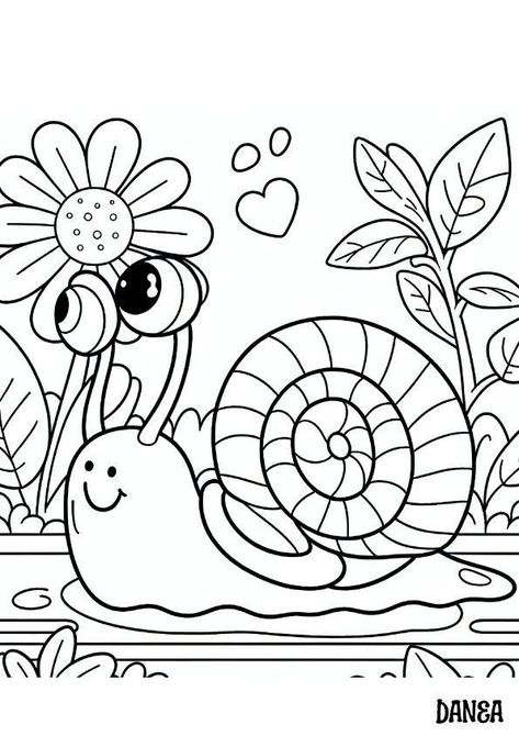 Slow Snail Printable Coloring Page $.99 Purchase once, print as many times as you would like. Not for resale, please do not print and sell. Download will be sent to you via email at the end of your purchase. (PDF and SVG) Happy Coloring Love from Danea Art Snail Printable, Snail Coloring, Zoo Animal Coloring Pages, Pikachu Coloring Page, Kids Printable Coloring Pages, Valentine Coloring Pages, Kids Animals, Spring Coloring Pages, Summer Coloring Pages