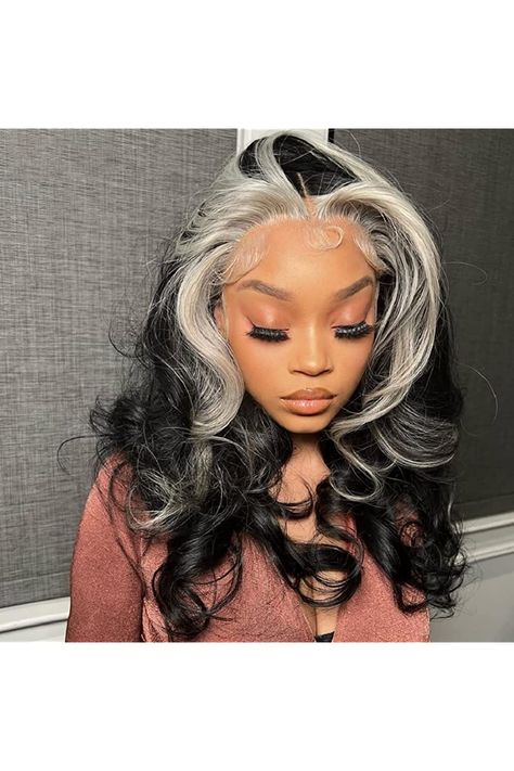 Brazilian Hair Wigs, Grey Wig, Blonde Lace Front Wigs, Long Hair Color, Curly Lace Front Wigs, Ombre Wigs, Wig Human Hair, Platinum Blonde Hair, Grey Hair Color