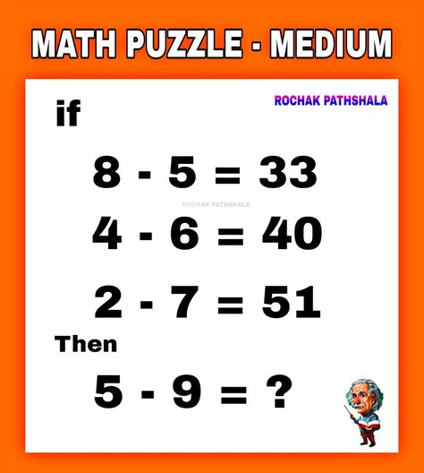 #mathpuzzle #math #puzzle #numberpuzzle #whatsapppuzzle #whatsapp #numbers #einstienpuzzle #new #now #pinterest Number Puzzles Brain Teasers, Maths Puzzles With Answers, Math Puzzles, Picture Puzzles Brain Teasers, Math Puzzles Brain Teasers, Math Riddles With Answers, Funny Riddles With Answers, Math Logic Puzzles, Brain Teasers With Answers