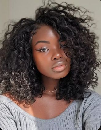 Fabulous shoulder length hairstyles to try out. - Stylish Naija Black Women Mid Length Hairstyles, Natural Looking Crochet Hairstyles, Shoulder Length Sew In, Ghana Braids Hairstyles, Shoulder Length Hairstyles, Stylish Naija, Curly Weave Hairstyles, Ghana Braids, Queen Hair