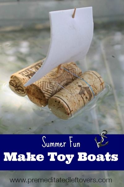 3 ways to make toy boats with kids using corks, foil, and plastic straws. Making toy boats that floats is a fun summer activity! DIY craft idea. Fun and educational arts and crafts project for kids. Diy Toy Boats That Float, Toy Boats, Make A Boat, Trendy Toys, Toy Boat, Summer Fun For Kids, Fun Summer Activities, Summer Crafts For Kids, Homemade Toys