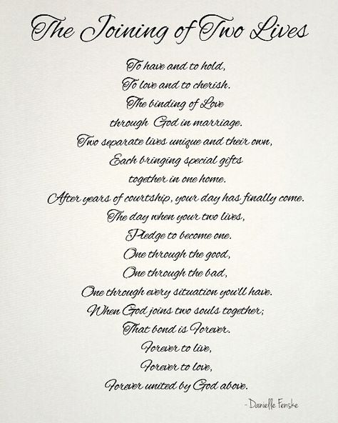 A poem a gift I wrote for my uncle and his bride on their wedding day in 1999. #poetry #lovepoems #marriage #weddingday #weddinggift Marriage Poems Wedding, Wedding Day Letter To Groom From Bride, Wedding Prayers, Poems Wedding, Wedding Messages To Bride And Groom, Wedding Anniversary Years, Marriage Poems, Wedding Sayings, Vows Quotes