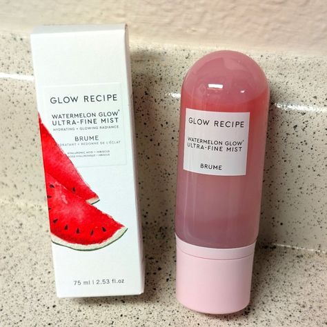 Glow Recipe Skincare | Glow Recipe Watermelon Glow Ultra Fine Mist *Firm Price | Color: Pink | Size: Os Skincare Glow Recipe, Glow Recipe Skincare, Glow Recipe Watermelon, Bubble Skincare, Sephora Skincare, Preppy Skincare, Watermelon Glow, Dream Items, Makeup Wishlist