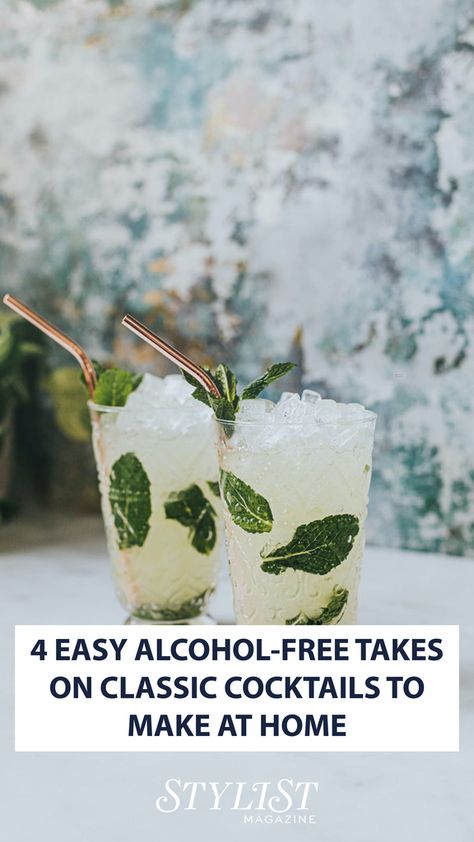 Ready for a hangover-free weekend? An expert mixologist gives her top tricks on how to make delicious alcohol-free cocktails at home that are booze-free but packed with flavour. Spirit Free Cocktails, Alcohol Free Cocktails Recipes, Cocktail Smoothies, Italian Aperitivo, Cocktails To Make At Home, Alcohol Free Cocktails, Booze Drink, Cocktails At Home, Spicy Drinks