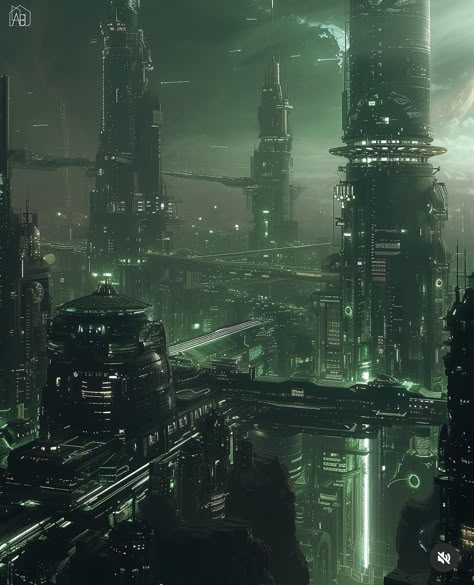 Scifi Aesthetic Dark, Dark Cyberpunk Aesthetic, Futuristic Inspiration, Dark Cyberpunk, Biomes Project, Sci Fi Aesthetic, Sci Fi Architecture, Sci Fi City, Alternate Worlds