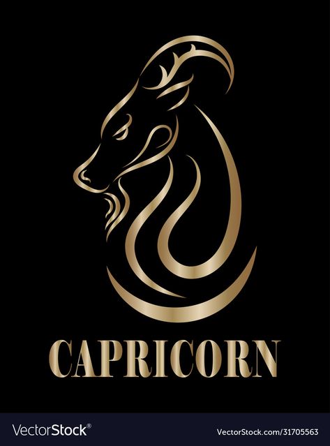 Landscape Lighting Ideas Walkways, Zodiac Line Art, Capricorn Logo, Capricorn Images, Capricorn Signs, Capricorn Design, Capricorn Symbol, Sea Goat, Capricorn Art