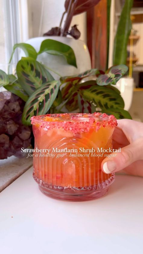 Blair Horton|wellness.mocktails.denver | Another day, another shrub recipe to keep your gut healthy and your blood sugar balanced! This was a fun collaboration with @kalejunkie… | Instagram Breakfast Mocktail Recipe, Sugar Free Mocktail, Health Mocktails, Healthy Mocktail Recipe, Fancy Non Alcoholic Drinks, Fun Drink Ideas, Wellness Mocktails, Healthy Mocktail, Mocktails Non Alcoholic