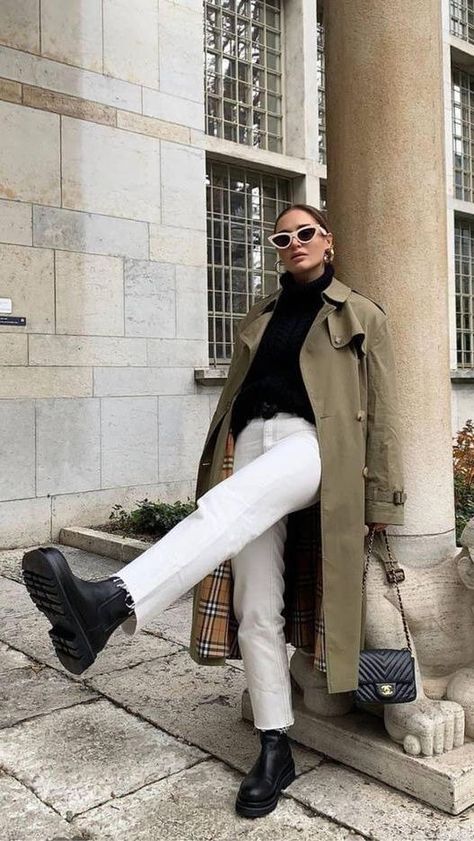 How To Style Chunky Boots, Style Chunky Boots, Chunky Boots Outfit, Trending Boots, Mode Inspo, Chunky Boots, Casual Winter Outfits, 가을 패션, Outfit Inspo Fall