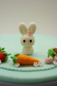 Cake Pop Displays, Pink Sweets, Family Cake, Easter Bunny Cake, Rabbit Cake, Fondant Animals, Bunny Cake, Cute Polymer Clay, Easter Bunny Rabbit