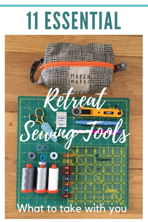 Quilting Supplies Tools, Quilt Retreat Favors, Sewing Retreats, Retreat Ideas, Travel Sewing, Quilt Retreat, Sewing Workshop, Quilt Guild, Quilting Supplies