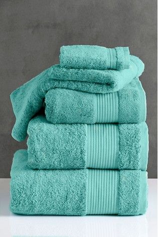 Colour Meaning, Teal Towels, Turquoise Cottage, Latest Living Room Designs, Egyptian Cotton Towels, House Of Turquoise, Bathroom Themes, Large Baths, Teal And Grey