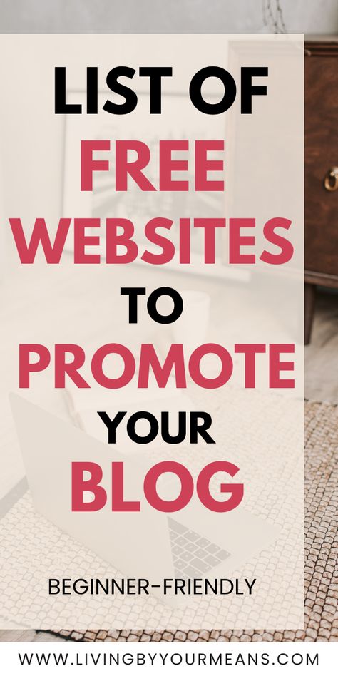 Free websites to promote your blog Blogging Niche Ideas, Blogging Niche, Blogging For Money, Start A Blog For Beginners, Blog For Beginners, Niche Ideas, Free Websites, Blog Writing Tips, Learn Pinterest