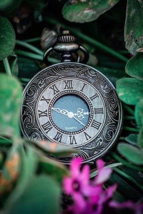 Green Academia, Seasons Photography, Old Pocket Watches, Amoled Wallpapers, Vintage Clocks, Style Star, Lost Time, Old Clocks, Old Watches