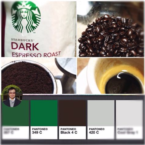 Starbucks inspired Starbucks Color Palette, Palette Challenge, Color Palette Challenge, Pot Filler, Mood And Tone, Ground Coffee, Bar Ideas, Green Paint, Coffee Bar