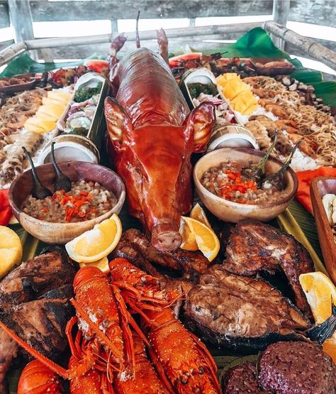 Filipino Fiesta | Aesthetic food, Healthy diet menu, Food Filipino Food Menu, Fiesta Aesthetic, Filipino Food Party, Menu Aesthetic, Aesthetic Food Healthy, Philippine Cuisine, Philippines Food, Philippines Culture, Menu Food