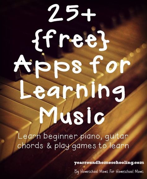 25+ free Apps for Learning Music - http://www.yearroundhomeschooling.com/25-free-apps-learning-music/ Apps For Learning, Learning Music, Homeschool Music, Learn Violin, Didgeridoo, Music Ed, Music Technology, Learning Apps, Piano Teaching