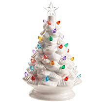 Check this out! Walmart Christmas Tree, Vintage White Christmas, Walmart Christmas, Vintage Ceramic Christmas Tree, Raz Imports, Retro Christmas Tree, Vintage Inspired Christmas, Ceramic Light, Ceramic Christmas Trees