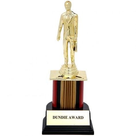 The Office Dundie Award Replica Dundie Awards Ideas, Dundies Award Ideas For Friends, Office Superlatives, Dundie Awards, The Office Themed Farewell Party, The Office Show Gifts, Funny Employee Awards, Best Employee Award, The Office Dundie Award