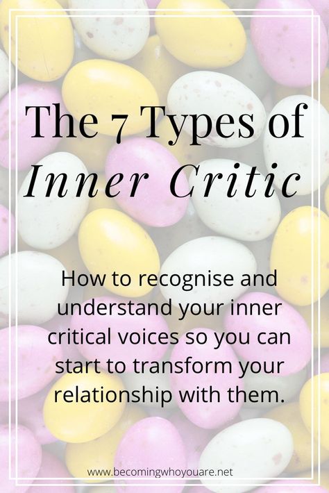 Struggling with your inner critic? Keep reading to learn how to recognise and understand your critical voices so you can start to transform your relationship with them. Inner Critic Worksheet, Holistic Psychology, Inner Critic, Therapy Counseling, Therapy Worksheets, Inner Voice, Meaningful Life, Self Acceptance, Psychology Facts