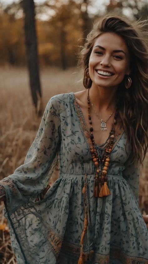 15 Edgy Boho Fall Looks Perfect for the Hippie at Heart** ** - Cheerful Talks Haute Boheme Fashion, Boho Style Outfits Winter Bohemian, Boho After 50 Fashion, Unique Modest Outfits, Simple Bohemian Outfits, Hippie Outfit Inspirations, Boho Sweater Outfit, Witchy Inspired Outfits, Layered Looks For Fall Outfit Ideas