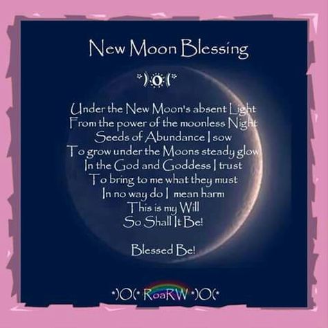 New Moon Blessing Moon Spells, Moon Bath, Moon Quotes, New Moon Rituals, Moon Journal, Full Moon Ritual, Moon Calendar, Sup Yoga, Moon Witch