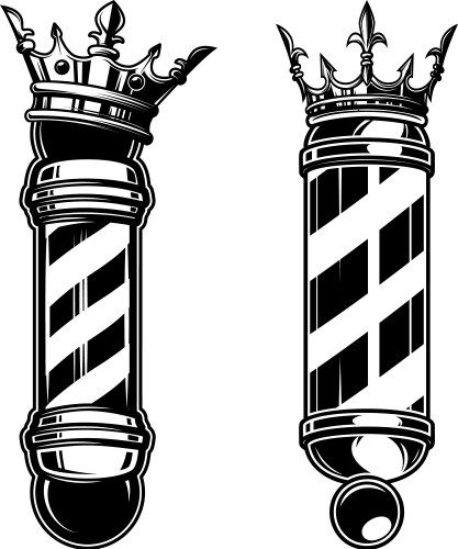 Barber Pole Tattoo Design, Barber Pole Logo, King Crown Design, Barber King, Canva Backgrounds, Barber Shop Pole, Barber Tattoo, Barber Logo, Barbershop Design