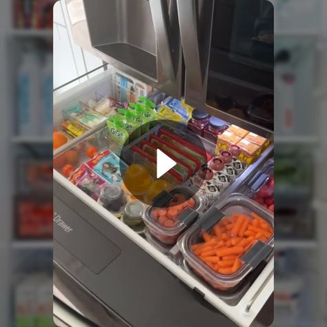 Satisfying Snack Drawer Restock 🤩 - Life Organized | Snapchat Healthy Snack Drawer Fridge, Snack Drawer Restock, Snack Drawer Fridge, Kids Snack Drawer In Fridge, Fridge Snack Drawer, Snack Drawer Organization, Healthy Snack Drawer, Snack Restock, Fridge Snacks