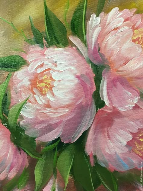 Peony Acrylic Painting Tutorial, Peonies Art, Painting Peonies, Peonies Painting, Floral Paintings Acrylic, Easy Flower Painting, Peony Painting, Acrylic Painting Flowers, Flower Art Drawing