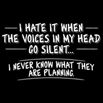 voices in my head funny quotes quote crazy lol funny quote funny quotes humor Sarcastic Tees, Funny Shirts For Men, Sarcastic Quotes Funny, In My Head, Sarcastic Quotes, Bones Funny, Funny T, The Words, True Quotes