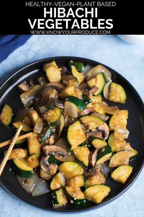 Grilled Zucchini Mushrooms And Onions, Hibachi Zucchini And Mushrooms, Japanese Food Vegetables, Japanese Steakhouse Vegetables, Japanese Zucchini And Onions, Hibachi Zucchini And Onions, Zucchini Mushroom Onion Recipes, Zucchini Mushroom Stir Fry, Hibachi Zucchini