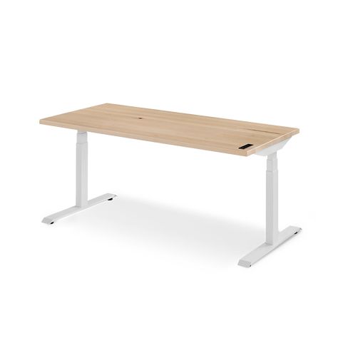 Solid Wood Standing Desk: Shop the Sway Desk | Ergonofis Dream Desk Setup, Maple Desk, Modern House Interior Design, Wfh Setup, Boutique Aesthetic, Writing Room, Tea Display, Dream Desk, Modern House Interior