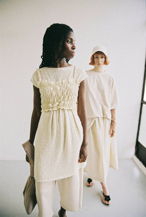 SS24 CLOUDS - Rita Row Timeless Basics, Contemporary Outfits, Shirt Accessories, Beige Color, A Line Skirt, Cotton Poplin, A Line Skirts, Ankle Length, The Row