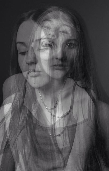 Open Flash Photography, Open Flash Photography Idea, Photography Showing Emotion, Mental Health Photography, Multiple Exposure Portrait, Double Exposure Self Portrait, Drawing Of Personality Disorder, Distortion Photography, Mental Health Posters