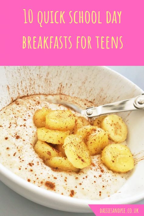 School Day Breakfast Ideas, Breakfast Ideas For Teens, School Day Breakfast, Quick And Easy Healthy Breakfast, Easy Healthy Breakfast Ideas, Healthy Breakfast For Kids, Recipe For Teens, Light Breakfast, Healthy Breakfast Ideas