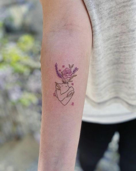 Only Have Yourself Tattoo, Flower Petal Tattoo, Love Yourself Tattoos For Women, Tattoos For Women Arm, Yourself Tattoo, Asthetic Picture White And Black, Dove Tattoos, Love Yourself Tattoo, Self Love Tattoo