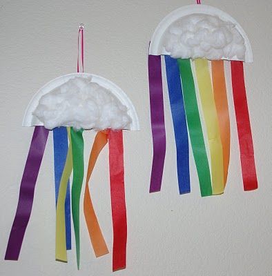 Easy and Inexpensive craft for a Noah's Ark party! All you need is household items and crepe streamers, which we have right here: http://www.birthdaydirect.com/solid-color-crepe-paper-streamers-c-45_209.html Rainbow Streamers, Preschool Spring, March Crafts, Rainbow Crafts, School Craft, Church Crafts, Paper Plate Crafts, Daycare Crafts, Sunday School Ideas