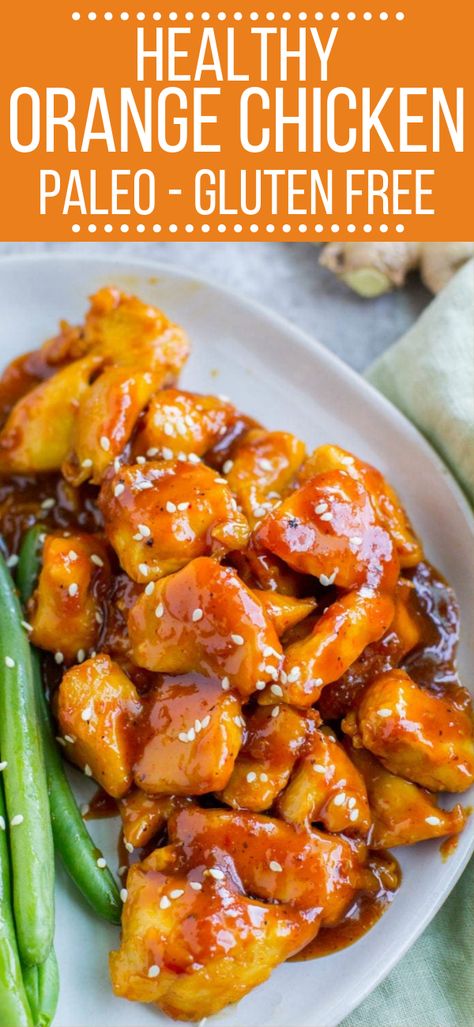 Healthy Orange Chicken Recipe, Chicken Recipe For Dinner, Healthy Orange Chicken, Recipe For Dinner, Orange Chicken Recipe, Health Dinner, Health Dinner Recipes, Orange Chicken, Delicious Dinner