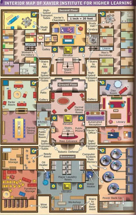 X Men Mansion, Mansion Layout, Xavier Institute, Rogue Gambit, Mansion Floor Plan, Higher Learning, Uncanny X-men, The Uncanny, X Man