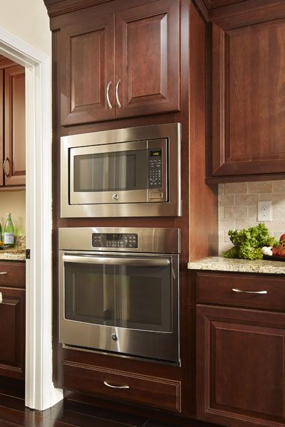 Wall Oven Cabinet - Built-in Double Oven or Microwave | CliqStudios Kitchen Appliance Ideas, Wall Oven Cabinet, Microwave Cabinet, Oven Cabinet, Built In Double Ovens, Single Oven, Kitchen Solutions, Kitchen Cabinets Makeover, Kitchen Oven