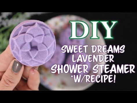 DIY Lavender Shower Steamer | Shower Steamers with Recipe | How To Make Shower Fizzies | Shower Bomb - YouTube Bath Steamers, Shower Steamers Diy, Shower Bomb, Shower Fizzies, Diy Dolls Making, Lavender And Vanilla, Silicone Cupcake Liners, Hair Accessories Diy, Diy Lavender