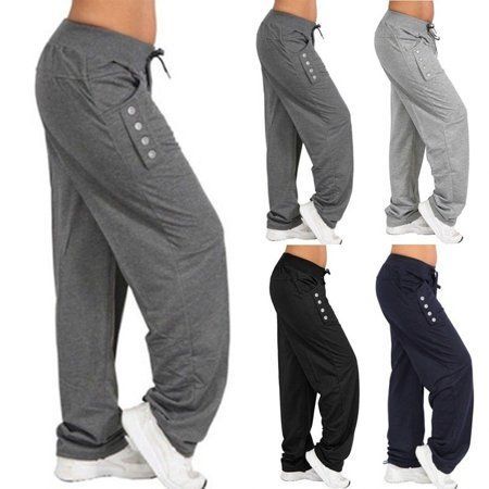 a424ed4bd3a7d6aea720b86d4a360f75desc47039002ri Walmart Jeans, Ladies Joggers, Loose Leggings, High Waisted Sweatpants, Thick Pants, Yoga Trousers, Sport Woman Fitness, Harem Trousers, Baggy Sweatpants