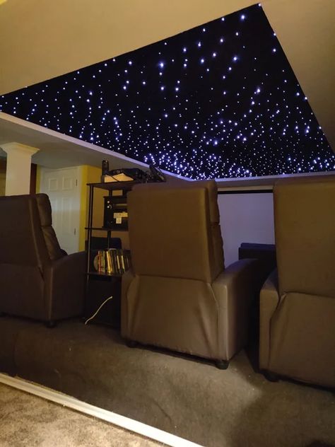 Fiber Optic Ceiling Starlights : 5 Steps - Instructables Diy Fiber Optic Star Ceiling, Starlight Ceiling Bedroom, Star Ceiling Bedroom, Planetarium Room, Ceiling Star Lights, New Ceiling Design Bedroom, False Ceiling Bedroom Design, Star Light Ceiling, Ceiling Bedroom Design