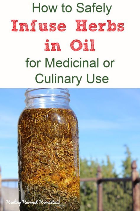 Have you been wanting to make your own herb infused oils to create salves, body care products, or just to cook with? There are some important things you need to know, and here are the steps for how to make herbal infused oils. Herbal infusions in oil are so easy, but if you don’t do it right, you can end up with a mess! #howtomake #herbinfusedoil #infusedoil #herbalinfusion #medicinaloil #healingoil #healingharvesthomestead Herbs In Oil, Herbal Infused Oil, Medicinal Oils, Sore Muscle, Herbal Salves, Infused Oil, Natural Healing Remedies, Diy Remedies, Culinary Herbs