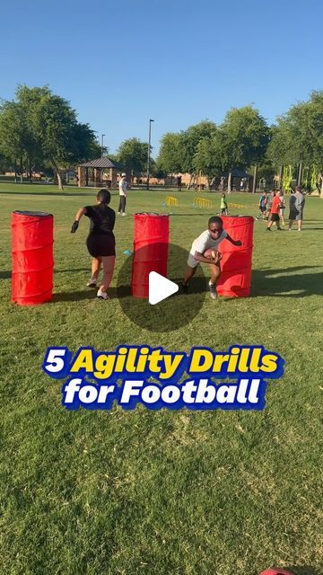 CAB Training on Instagram: "5 AGILITY DRILLS FOR FOOTBALL 🏈  These are 5 drills coaches should implement into their practices to improve ballcarrier elusiveness and defensive reaction and containment. Putting players in positions similar to the game is what will make them better at the game.   #agility #agilitytraining #speedandagility #footballdrills #footballtraining #football #athlete #youthfootball #youthsports" Football Agility Drills, Defensive Back Drills Football, Peewee Football, Football Coaching Drills, Agility Workouts, Football Training Drills, Football Workouts, Football Diy, Football Drills