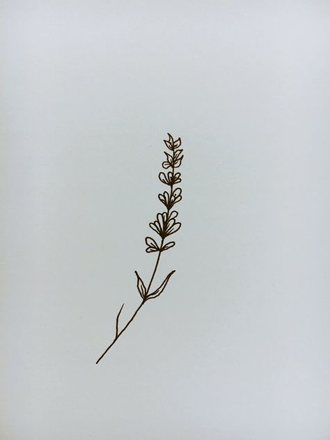 Lavender Sprigs Tattoo Finger, Lavender Tattoo Sketch, Small Lavender Tattoo Simple, Fine Line Flower Tattoo Lavender, Lilac Plant Tattoo, Fine Line Flower Tattoo Lilac, Hyssop Tattoo Simple, Lilac Rib Tattoo, Dainty Lilac Tattoo