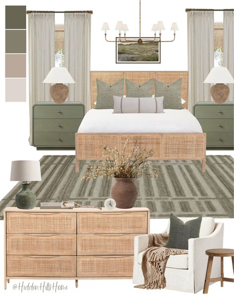 Mixing Woods In Bedroom, Mixing Wood Tones Bedroom, Modern Transitional Bedroom, Striped Dining Chairs, Transitional Decor Bedroom, Wood Bedroom Sets, Neutral Bedroom Decor, Italian Bed, Neutral Bedrooms