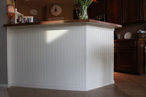 Beadboard Wall Beadboard Kitchen Island, Beadboard Ideas, Beadboard Wall, Beadboard Kitchen, Island Makeover, Kitchen Island Makeover, Beadboard Wainscoting, Kitchen Island Ideas, Kitchen Island Decor