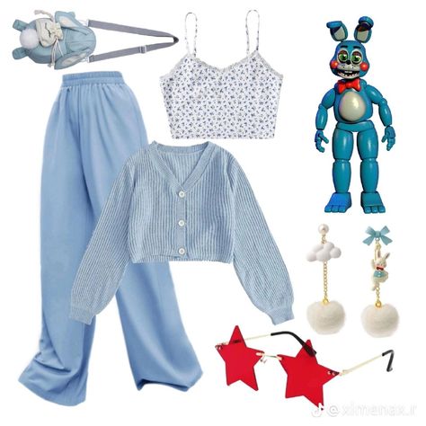 Fnaf Inspired Outfits Foxy, Sun And Moon Fnaf Inspired Outfits, Fnaf Movie Outfit Ideas, Fnaf Inspired Outfits, Fnaf Outfit Ideas, Fnaf Makeup, Fnaf Outfits, Fnaf Costumes, Fnaf Costume