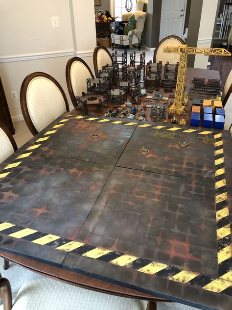 Warhammer Board, Warhammer 40k Table, Battle Systems Terrain, Necromunda Terrain, Mdf Terrain, 40k Tabletop Terrain, Wh40k Terrain, 40k Industrial Terrain, Hobby Table