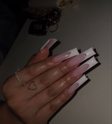 Baddie Acrylic Nails, Nails Board, Tapered Square Nails, Long Acrylic Nail Designs, French Tip Acrylic Nails, French Acrylic Nails, Acrylic Nails Coffin Pink, Nails Only, Long Square Acrylic Nails